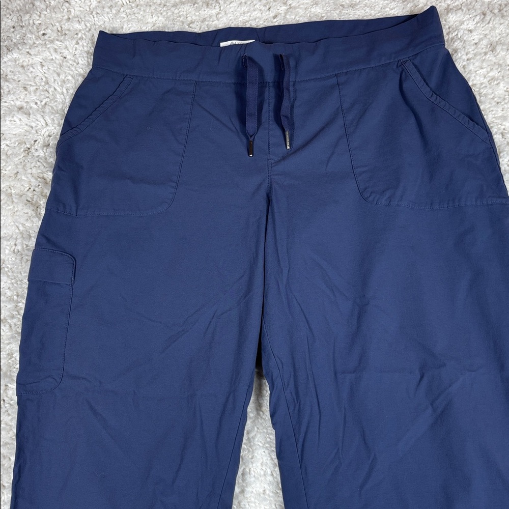 Columbia Women’s XL Blue Utility Drawstring Pants Casual Outdoor Lightweight - Picture 2 of 8